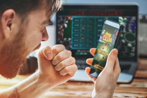 bingo casino sports and casino games lobby on mobile